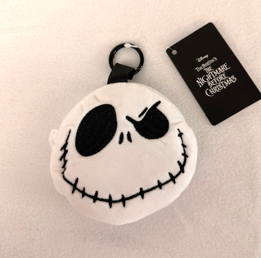 Jack Skellington Plush Face Pouch with Carabiner – Disney Store Japan 2026