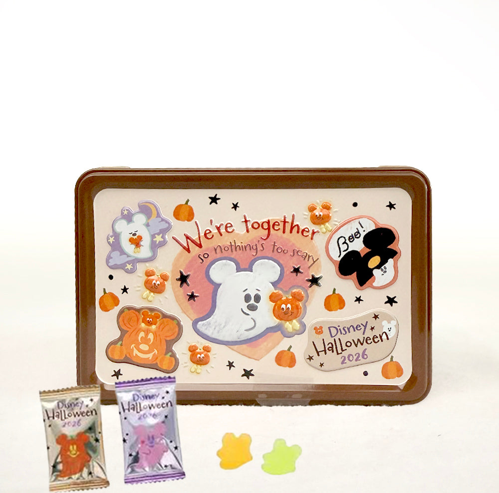 Mickey Ghost & Pumpkin “We're Together” Halloween Gummy Candy Tin – Tokyo Disney Resort 2026