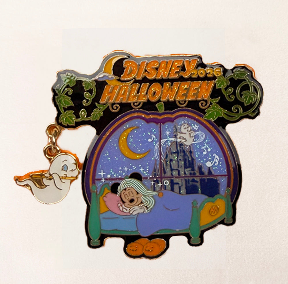 Mickey Mouse Sleeping Halloween 2026 Pin Badge – Tokyo Disney Resort Japan