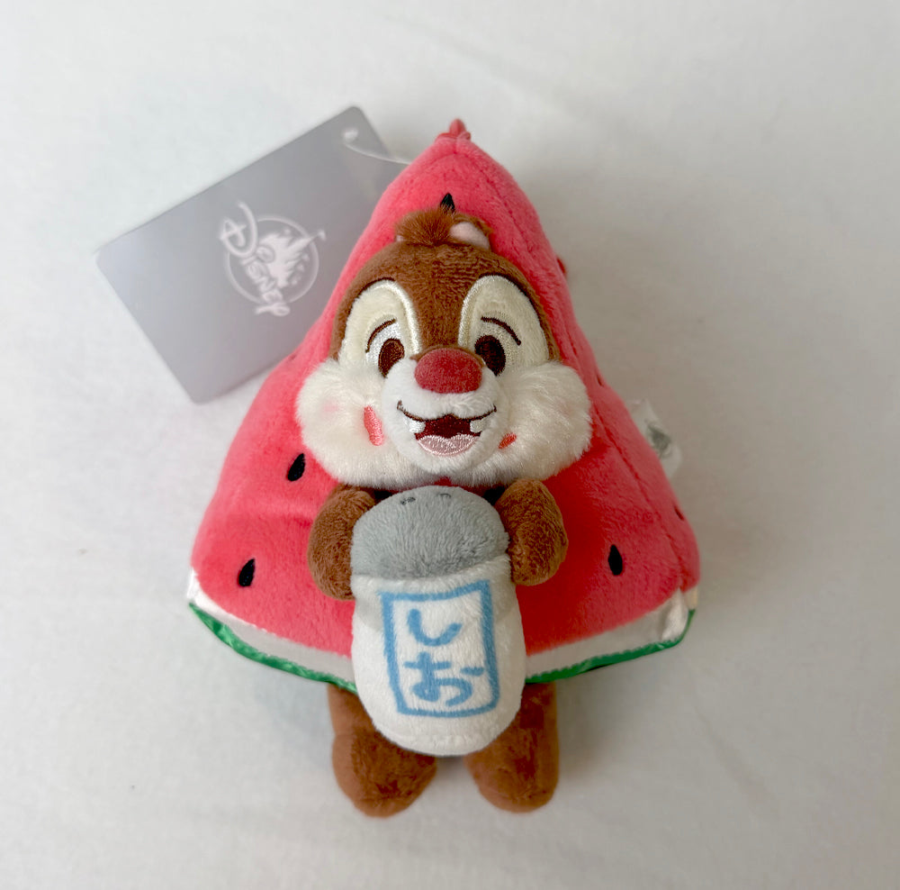 Chip 'n Dale Watermelon Dale Plush Bag Charm – I Love Watermelon Collection Japan Exclusive
